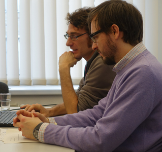 Photos of the Mix Methods Digital Humanities Workshop